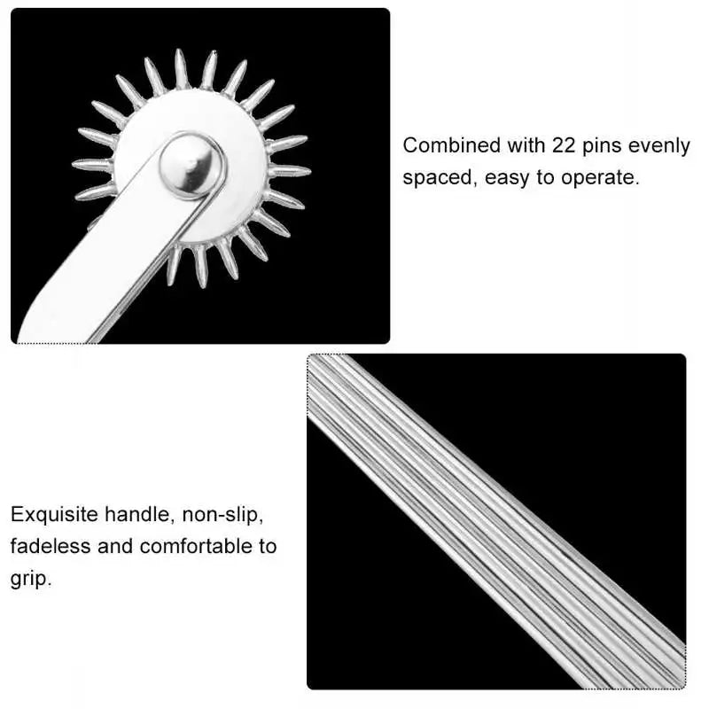 Wartenberg Pinwheel Stainless Steel Nerve Tester Medical Diagnostic Tool Pinwheel Needles Wheel Roller Health Care
