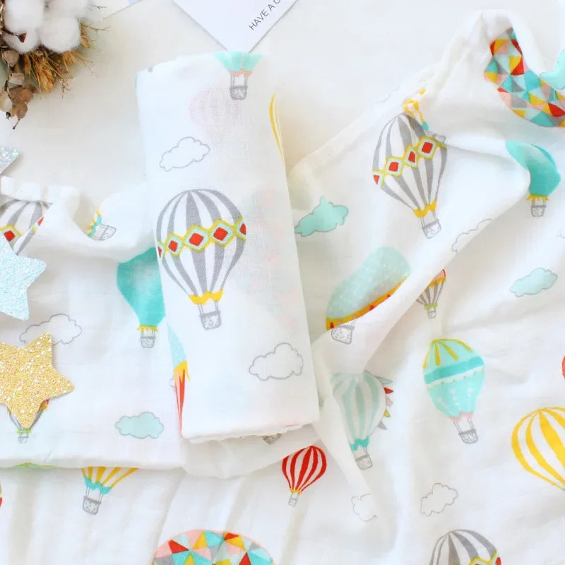 120x120cm Bamboo Muslin Swaddles Baby Blankets Newborn Baby Blanket Soft Baby Swaddle Muslin Wrap