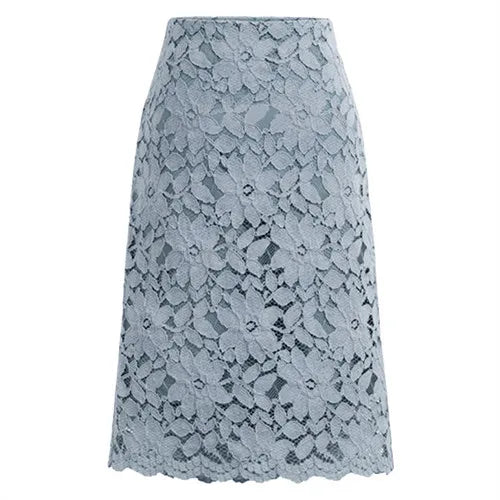 Women Skirt Summer Lace Elegant Office Skirts Womens Pencil Bandage Skirt for Women Skirts Knee-Length High Waist M-4xl