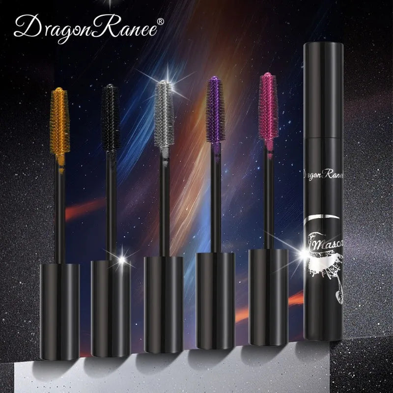 Colorful Waterproof Mascara Blue Purple Pearl Mascara Dense Eye Makeup Bronze Fine Diamond Silver Mascara Cream Cosmetics Makeup - My Store