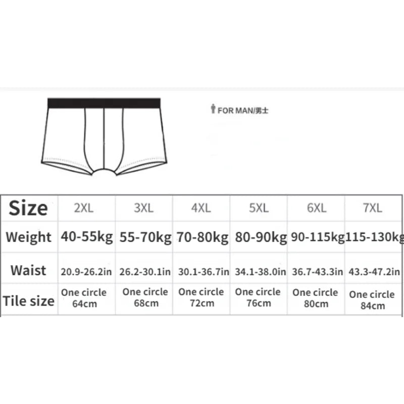 Mens Boxer Shorts Modal Underwear Sexy Striped Underpants Breathable Boxers Bamboo Fiber Panties Male Underwears Plus Size L-5xl