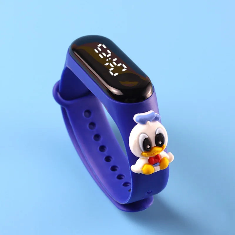 Disney Children's Watch Fashion Cartoon Watches Electronic Digital LED Display Watches Waterproof Holiday Gift Kids Watches