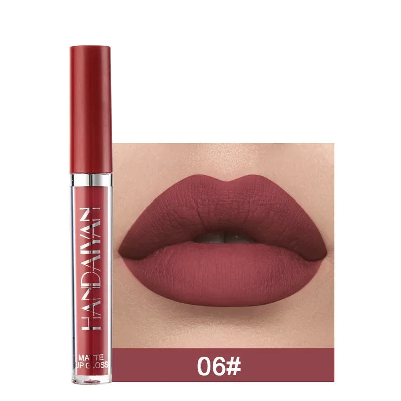6pcs/1pcs Waterproof Lipgloss Makeup Lightweight Matte Lip Cosmetics Long Lasting Velvet Lipstick Moisturizing Sexy Lips Makeup - My Store