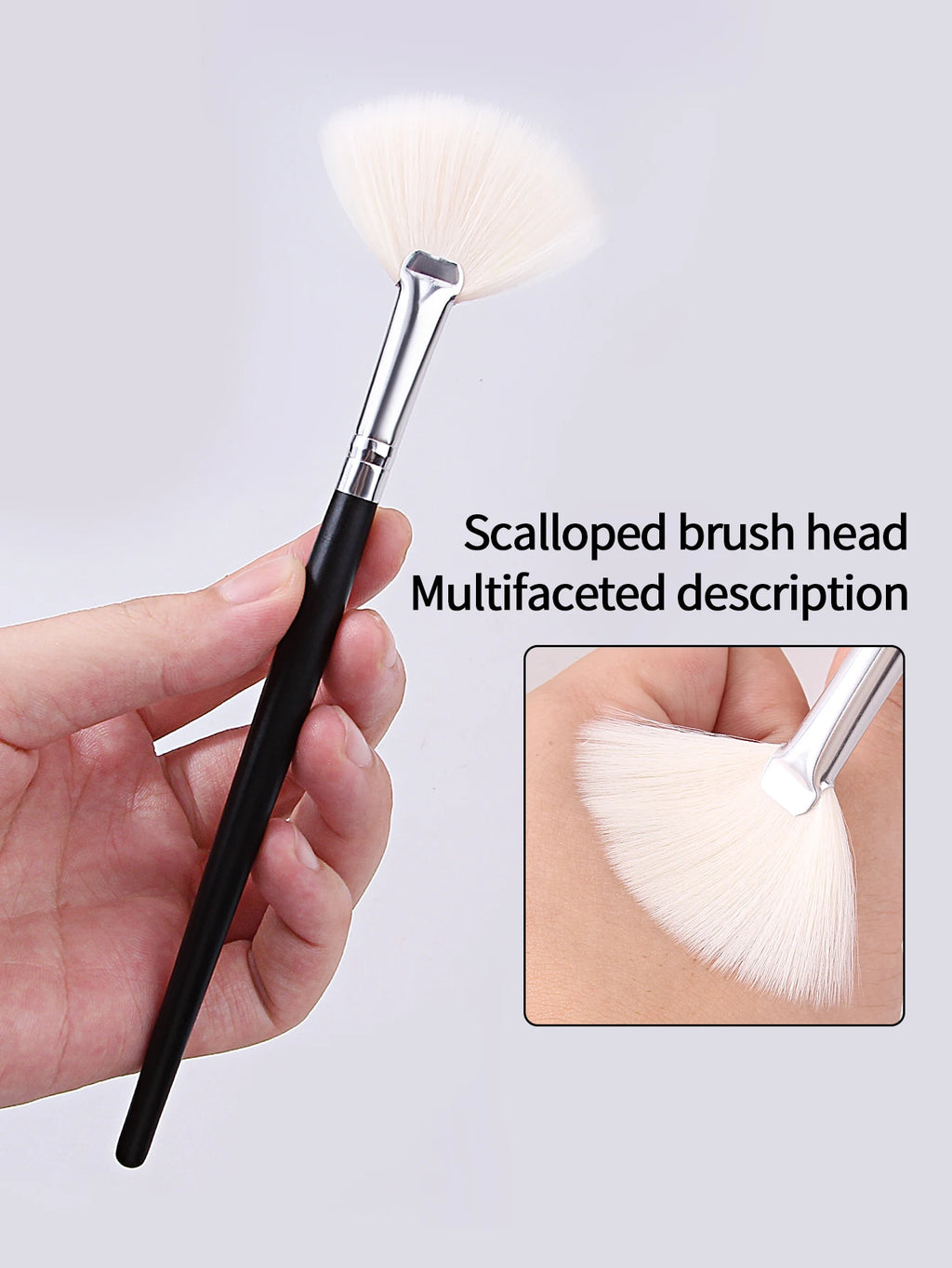 1PC High Grade Highlighter Brush Makeup Accessories Cosmetics Fan Shape Makeup Brush Highlighter Makeup Brush Powder Brush - My Store