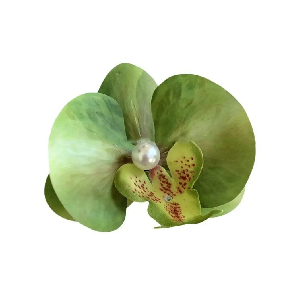 Hair Accessories Flower Hair Clip Hair Ornament Pink Orchid Orchid Hairpin Side Barrettes Headdress Bohemia Barrettes
