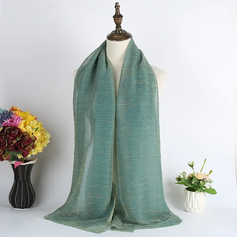 Scarves Women Plain Maxi Hijab Scarf Soft Soild Muslim Shawls Wraps Lady Viscose Head Scarfs Fashion Scarves 1Pc