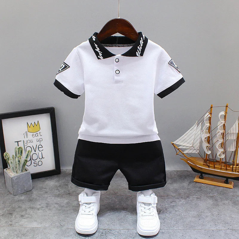 Summer Baby Boy Clothing Set Children Clothes Set T-Shirt Top+ Pants 2Pcs/Set  Toddler Boy Girl Clothes Sets Kids Clothes Sets