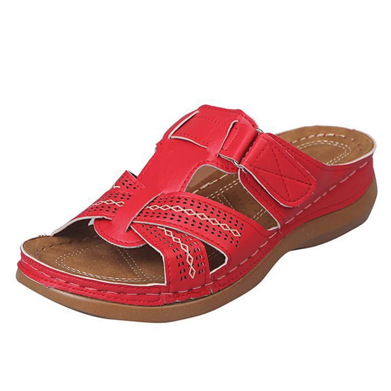 Women Sandals Soft Bottom Wedges Shoes for Women Summer Sandals Med Heels Platform Sandals Shoes Female Wedge Sandalias Mujer 43