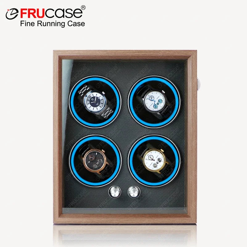 FRUCASE Watch Winder for Automatic Watches Watches Box Jewelry Watch Display Collector Storage With LED
