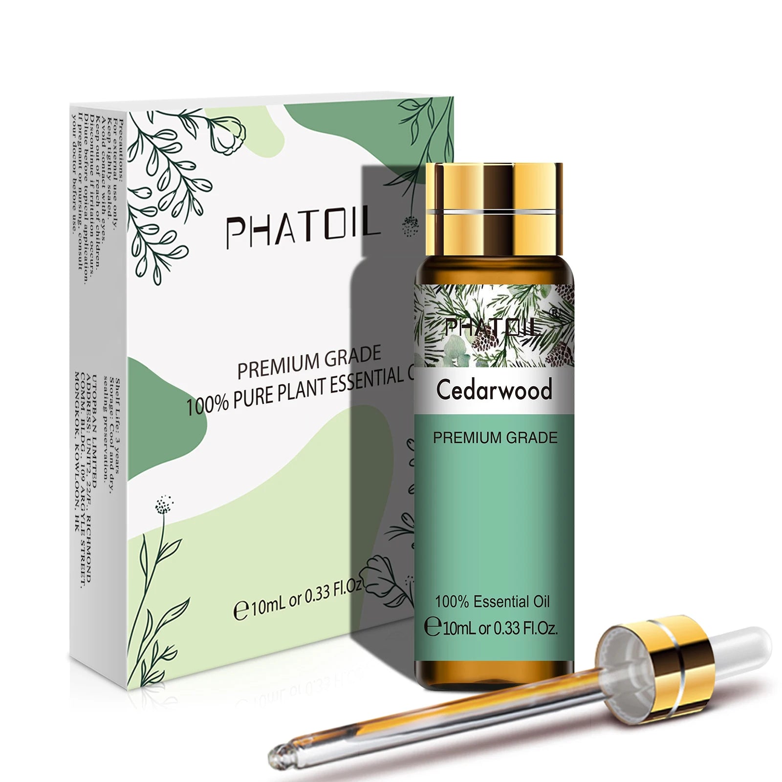 PHATOIL 10ML Rose Vanilla Neroli Spearmint  Pure Natural Essential Oils Diffuser Massage Spa Candles Soaps Aroma Fragrance Oil