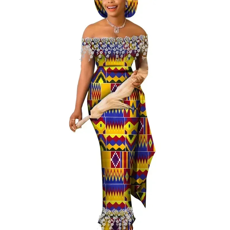 Dresses for Women Party Wedding Casual Date Dashiki African Women Dresses African Dresses for Women Kg598 - My Store