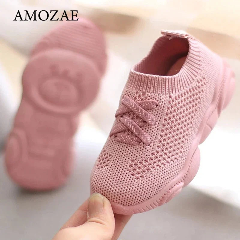 Kids Shoes Anti-Slip Soft Rubber Bottom Baby Sneaker Casual Flat Sneakers Shoes Children Size Kid Girls Boys Sports Shoes