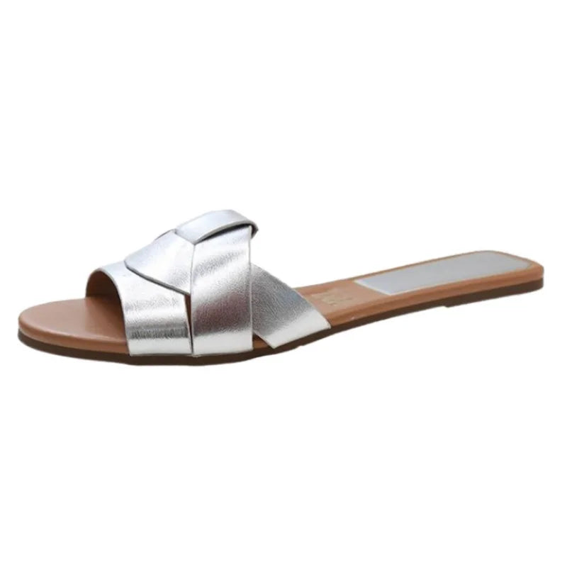 Summer Women's Slippers Shoes Ladies Slides High Quality Sandals Womens Shoes Tongs Femme Fashion Design Beach Flat Slipper
