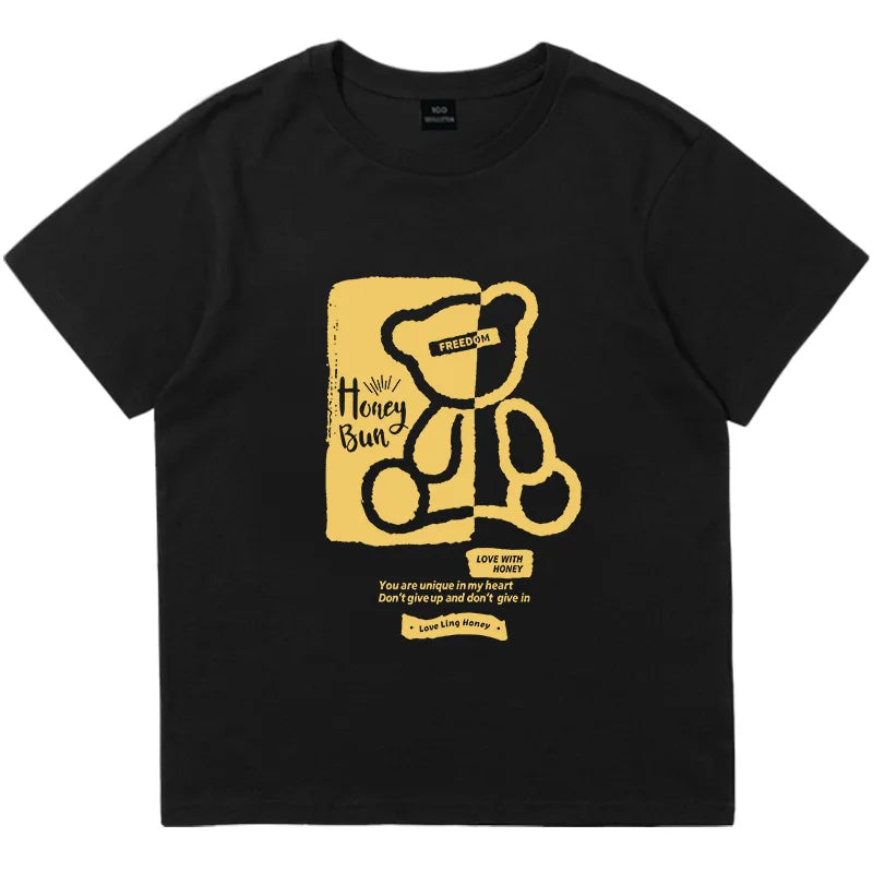 Summer Baby Boy Clothes Set Children Girls Cartoon Bear Printed T-Shirts and Shorts 2pcs Suit Kid Casual Top Bottom Tracksuits