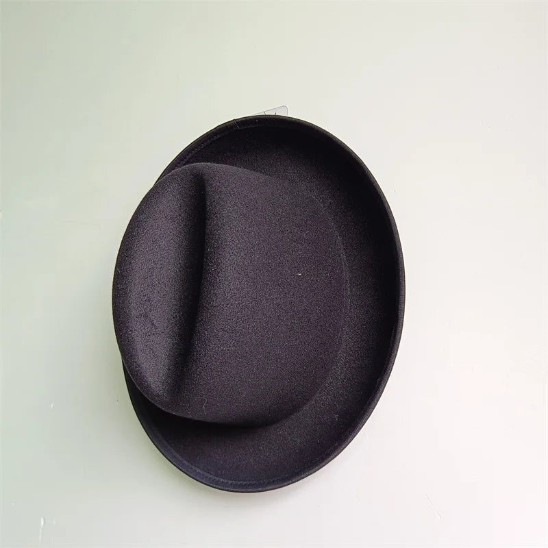 Hats Fedoras  Wide Brim Hat Panama Felt Hat for Male Jazz Hat Church Top Cap British Women Fedoras Hats for Men шляпа женская