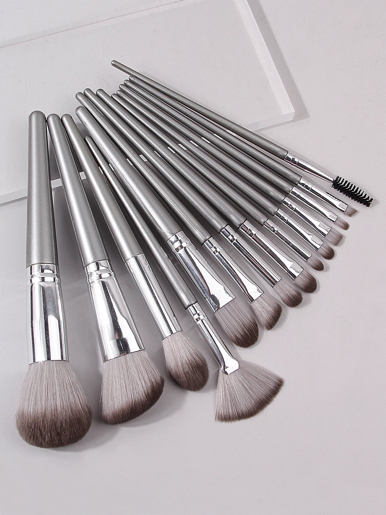 Professional Makeup Tools Set 15PCS Foundation Makeup Brush Face Wash Brush Set 9PCS Makeup Sponge Remover Puffs 1PCS Makeup Bag - My Store