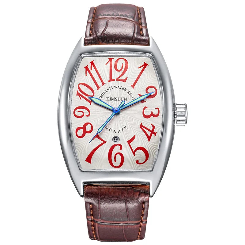Luxury Top Brand Military Watch for Men Chronograph Man Quartz Sports Watches Male Tonneau Shaped Clock Hombre Relogio Masculino