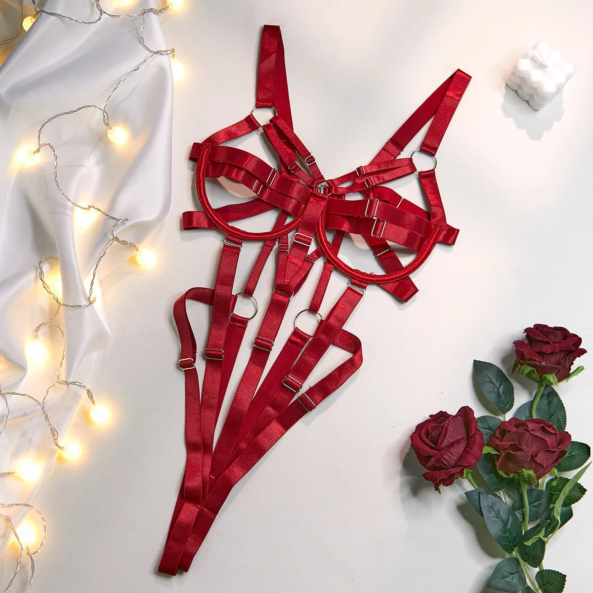 Women's Lingerie Sexy Women Underwear Uncensored Whole Bodysuits Erotic Lingerie Woman Ensemble Lingeries Femmes Strawberry Vs