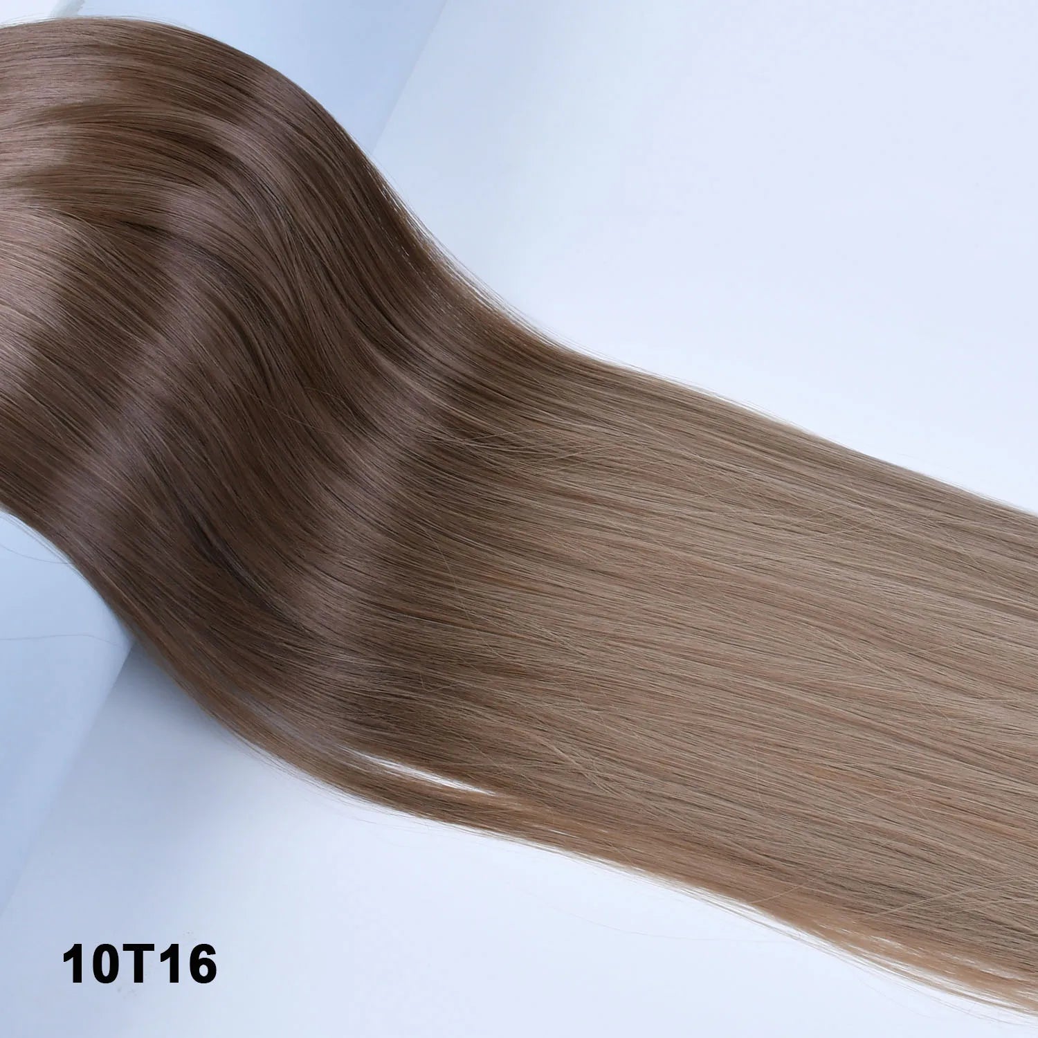 Women's Synthetic  String  Hair Extension No Clips No Glue Long Straight Invisible Hair Extensions Ombre Color Hairpiece