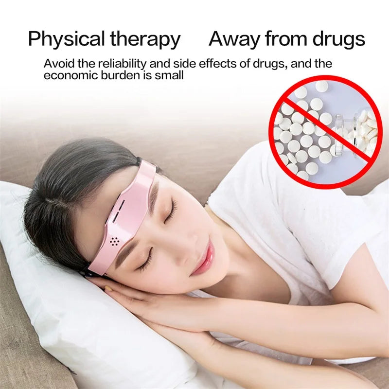 Electric Headache and Migraine Relief Head Massager Migraine Insomnia Release Therapy Body Relax Sleeping Aid Device Health Care
