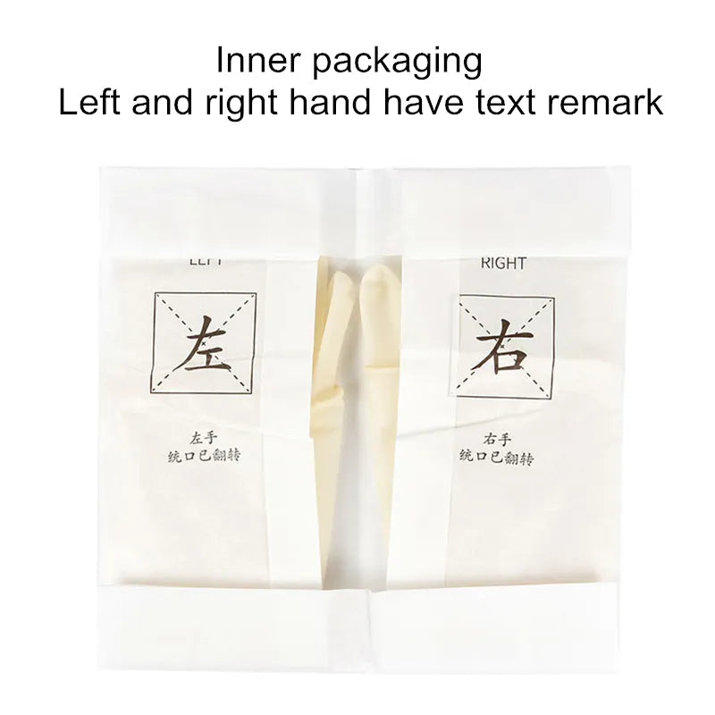 10/20Pairs Disposable Latex Surgical Gloves for Hospital Clinic Surgery Food Processing Laboratory Medical Rubber Sterile Gloves