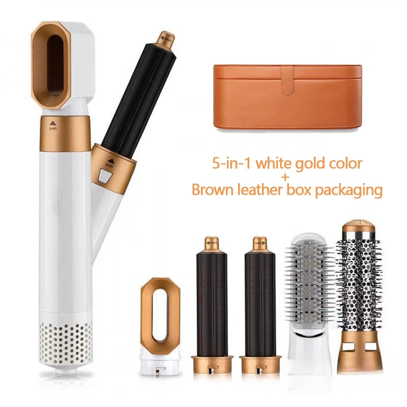5 in 1 Electric Hair Brush Hair Dryer for Dyson Airwrap Automatic Curler Hair Straightener Hot Air Comb Hairdressing Appliance