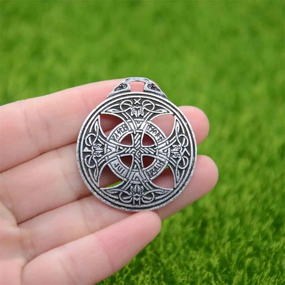 Nostalgia Irish Knot Viking Cross Norse Runes Jewelry Men Necklace Charms Pendants Amulet Talisman Jewlery