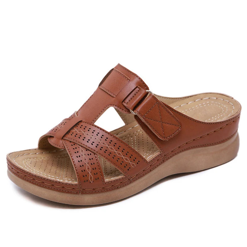 Women Sandals Soft Bottom Wedges Shoes for Women Summer Sandals Med Heels Platform Sandals Shoes Female Wedge Sandalias Mujer 43