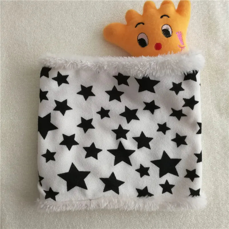 New Winter Scarf Infinity Baby Scarfs Five Star Boys Girls Cotton Kids Scarf Children Scarf Soft Ring Warm Men Women Scarves
