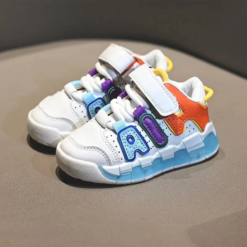Four Seasons Children Sneakers Girls Boys Non-Slip Sports Shoes Toddler Non-Slip Sneaker Casual Soft Shoes Kids Outdoor Shoes