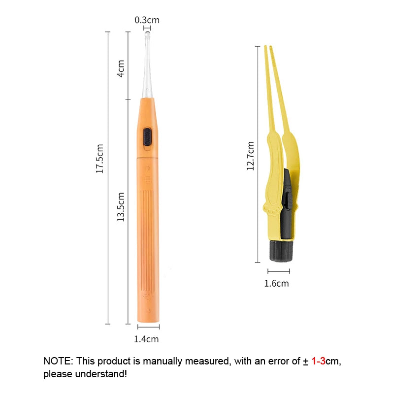 Smart Visual Ear Pick With Light Ear Pick Ear Spoon Shiny Creative Children Visible Earpick Ear Cleaning Tool Health Care