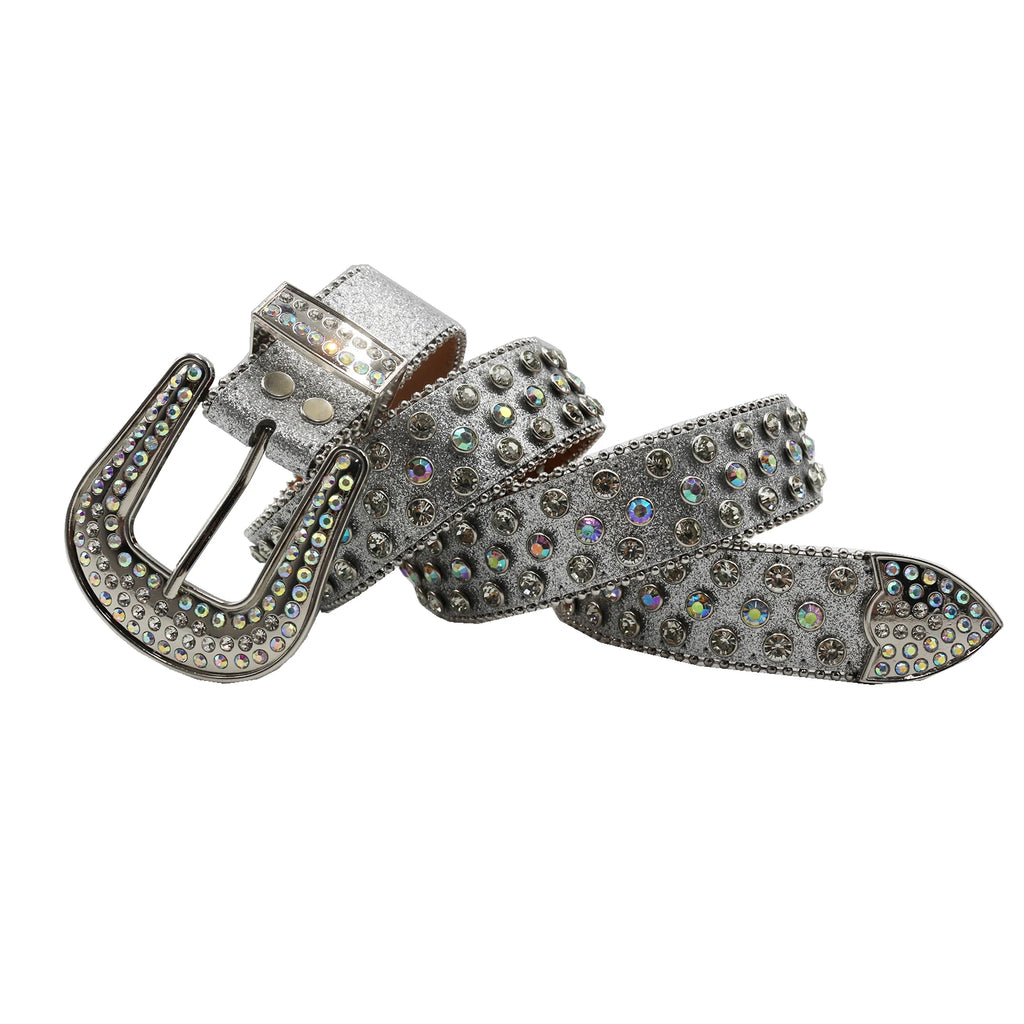 BB Belt Diamond Rhinestone Belts Fashion Luxury Crystal Studded Pin Buckle Belt Cinto De Strass Belts for Women Jeans Decoration