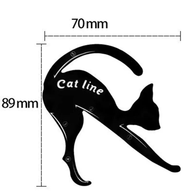 2pcs Eyeliner Stencils Cat Line Eyeliner Stamps Models Eyeliner Template Shaper Eye Liner Makeup Tool Makeup Products Косметика - My Store
