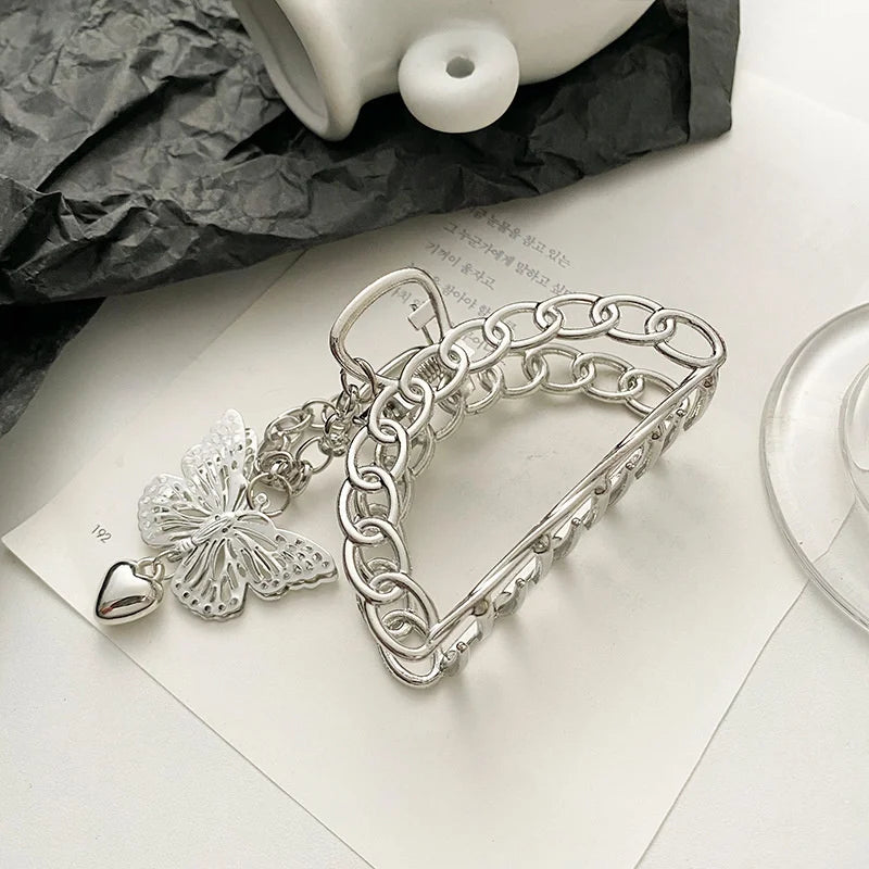 Women Geometric Hair Claw Girls Clamps Fashion Metal Hair Crab Cross Hair Clips Headband Hairpin Fashion Hair Accessories