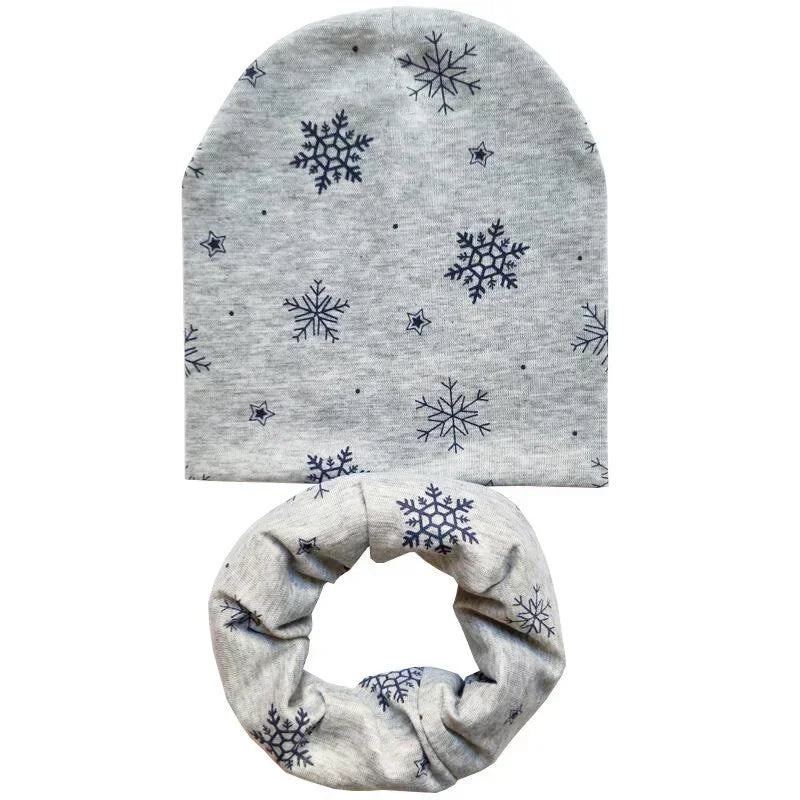 Winter Spring Cotton Baby Hat Scarf Infant Hat Set Duvet Fabric Beanie Hats for Kids Baby Girl Hat Baby Boy Hat Plush Warm Hat