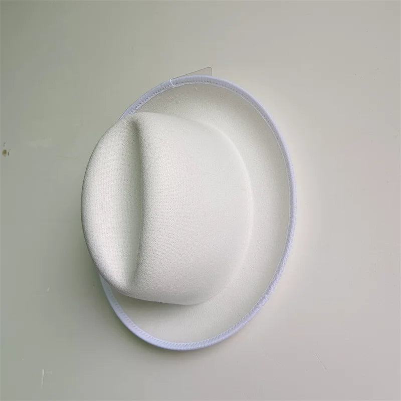 Hats Fedoras  Wide Brim Hat Panama Felt Hat for Male Jazz Hat Church Top Cap British Women Fedoras Hats for Men шляпа женская