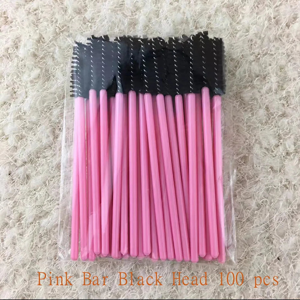100 Pcs Disposable Eyelash Mascara Brushes for Eye Lashes Extension Eyebrow and Makeup Wholesale of Makeup Tools - My Store
