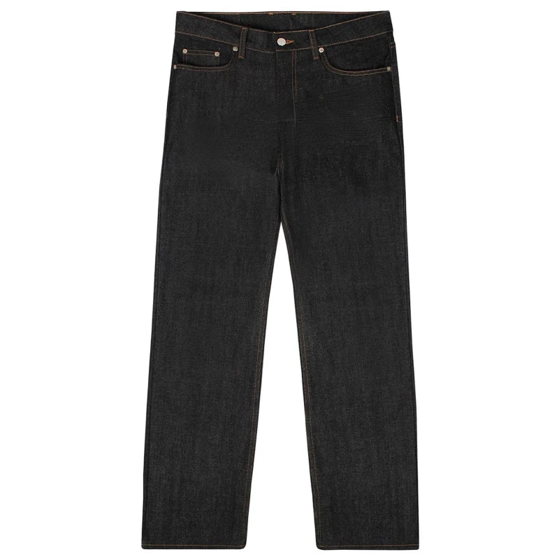 Y2k Men Retro Harajuku Clothing  New Baggy Casual Wide Leg Jeans Hip Hop Print Jeans Trend Fashion Black High Waist Jean