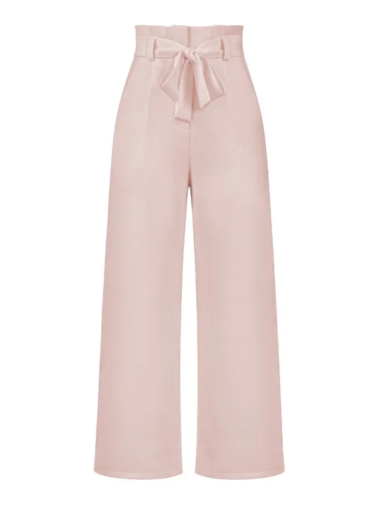 Fashion New in Women's Pants Casual Workplace Loose Women Pant Versatile Straight Broad Leg High Waist Pants Women Clothing