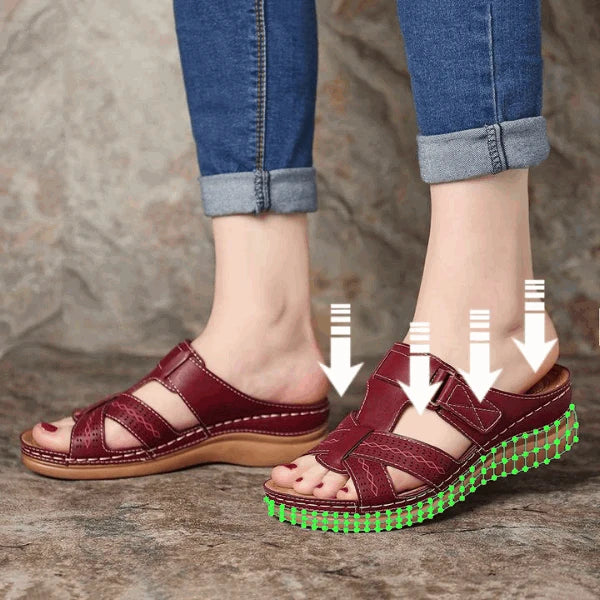 Women Sandals Soft Bottom Wedges Shoes for Women Summer Sandals Med Heels Platform Sandals Shoes Female Wedge Sandalias Mujer 43