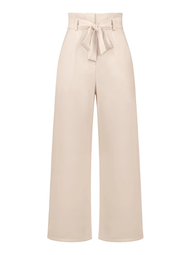 Fashion New in Women's Pants Casual Workplace Loose Women Pant Versatile Straight Broad Leg High Waist Pants Women Clothing
