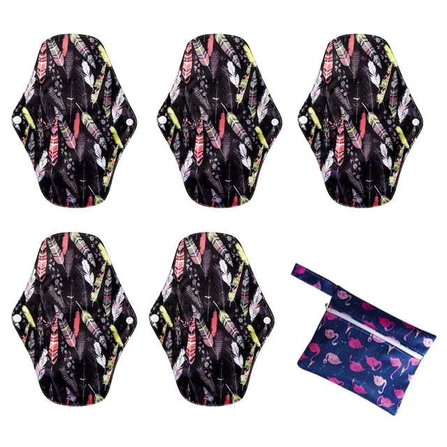 Reusable Menstrual Pads for Monthly Gaskets Women's Panties Washable Sanitary Napkin Female Hygiene Daily Towels Personal Health
