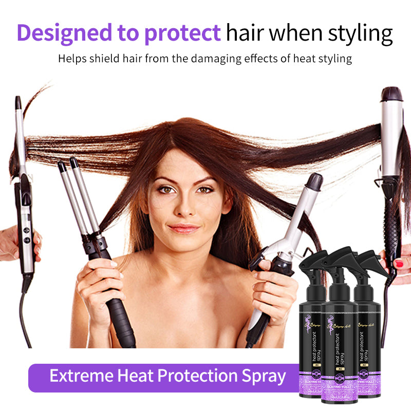 Private Label Professional Curly Hair Care Heat Protect Spray Keratin Treatment for 4C Hair