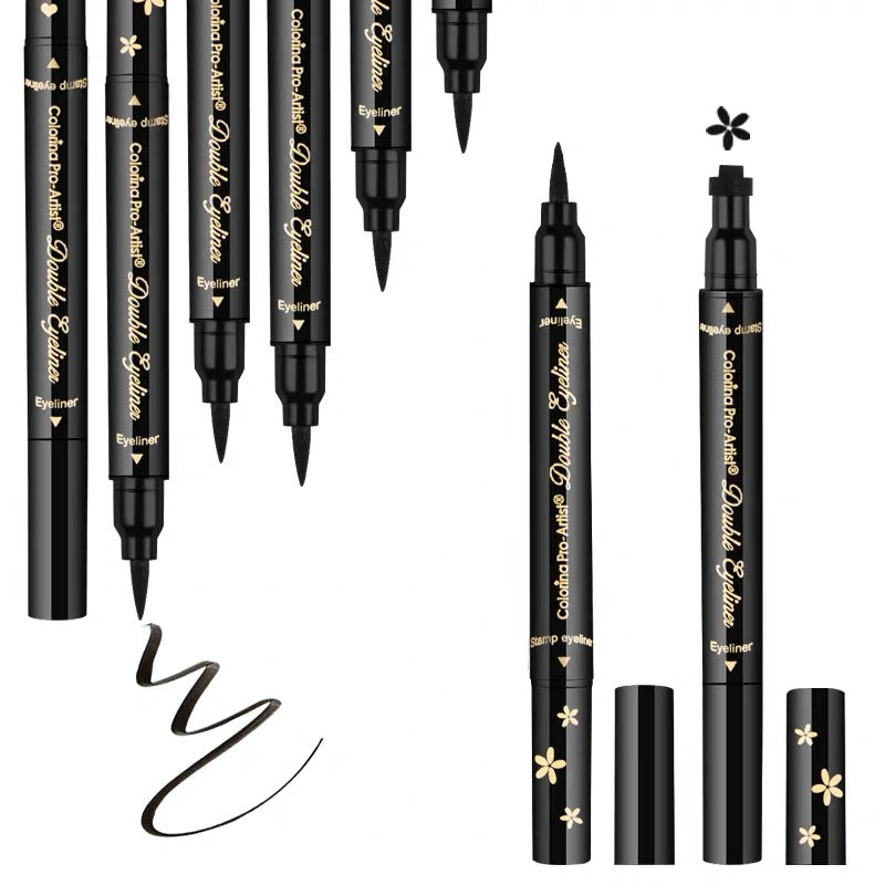 Wholesale Waterproof Stamp Eyeliner Long Lasting Fast Dry Private Label Liquid Eyeliner With Stamp Makeup Eyes Common Makeup DHL - My Store