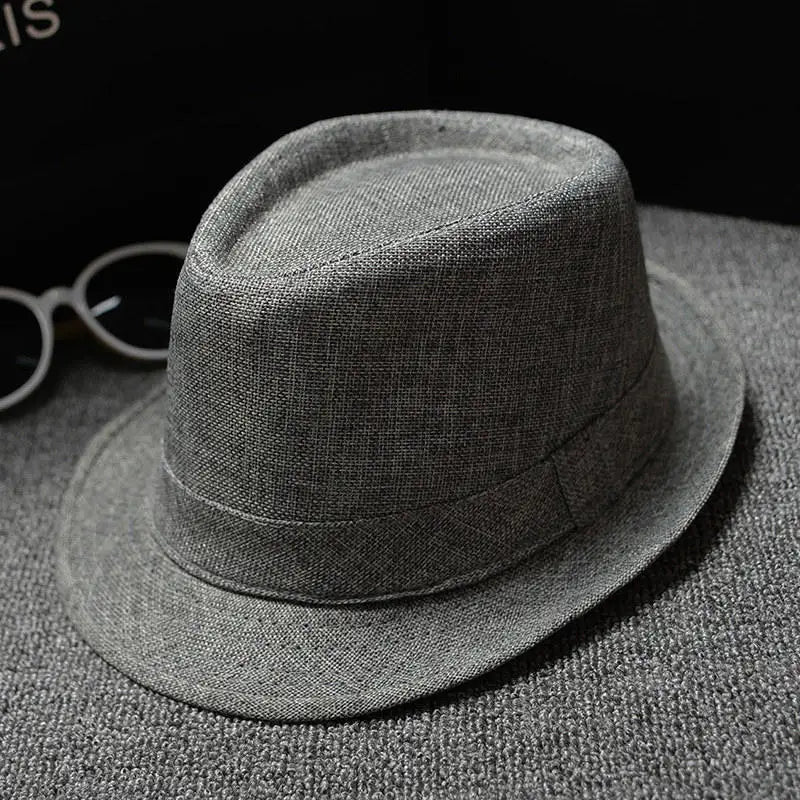 England Retro Men's Fedoras Top Jazz Plaid Hat Spring Summer Autumn Bowler Hats Cap Classic Version Chapeau Hats