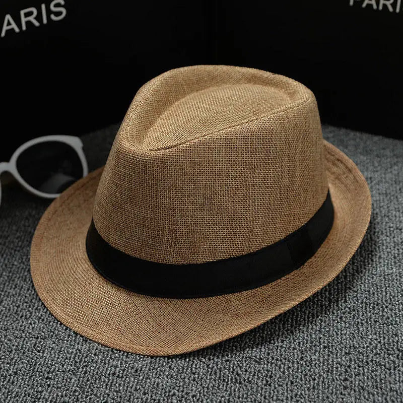 England Retro Men's Fedoras Top Jazz Plaid Hat Spring Summer Autumn Bowler Hats Cap Classic Version Chapeau Hats