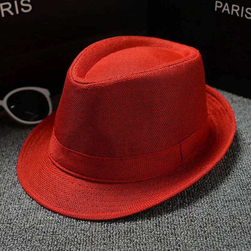 England Retro Men's Fedoras Top Jazz Plaid Hat Spring Summer Autumn Bowler Hats Cap Classic Version Chapeau Hats