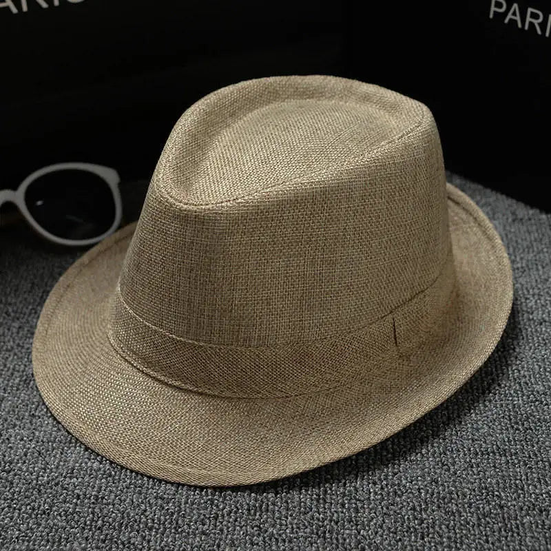 England Retro Men's Fedoras Top Jazz Plaid Hat Spring Summer Autumn Bowler Hats Cap Classic Version Chapeau Hats