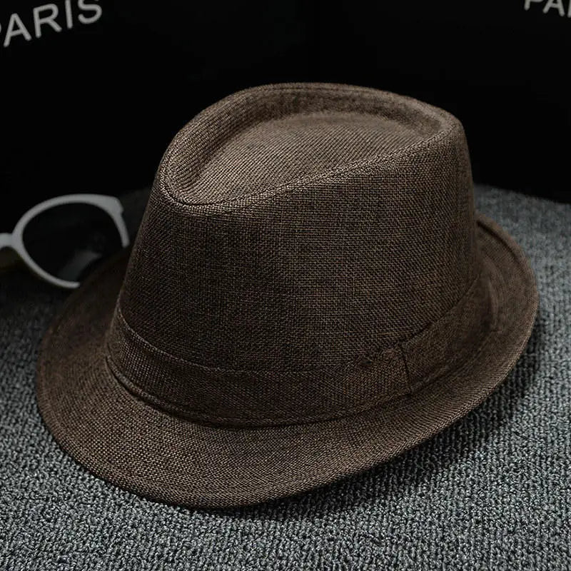England Retro Men's Fedoras Top Jazz Plaid Hat Spring Summer Autumn Bowler Hats Cap Classic Version Chapeau Hats