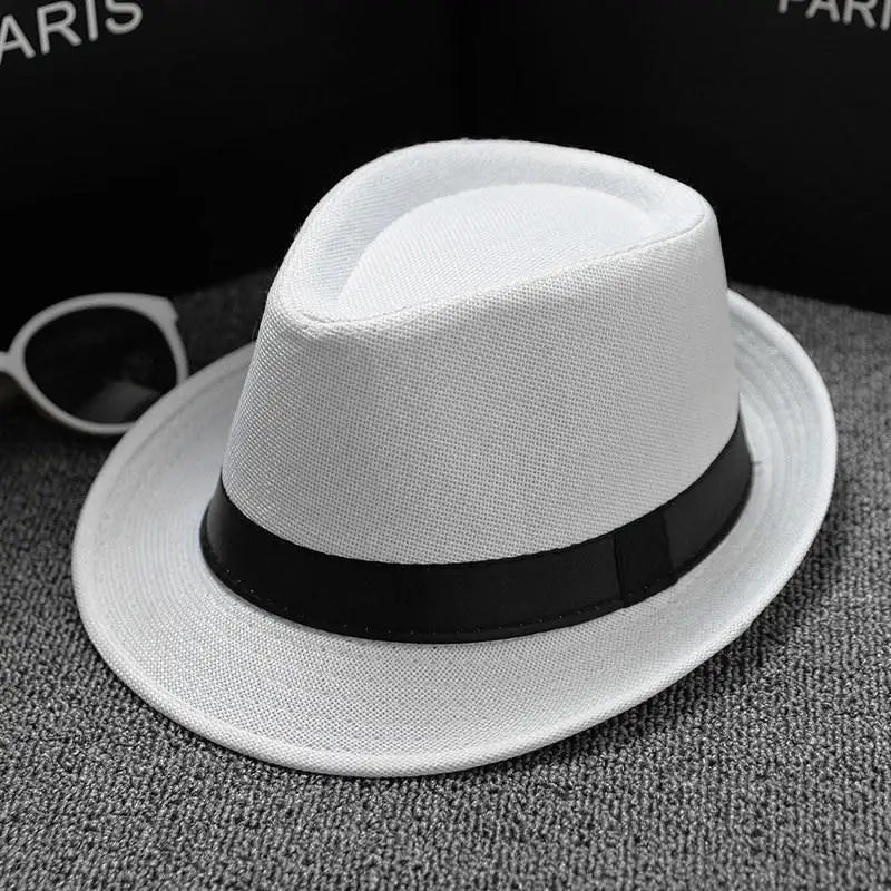 England Retro Men's Fedoras Top Jazz Plaid Hat Spring Summer Autumn Bowler Hats Cap Classic Version Chapeau Hats
